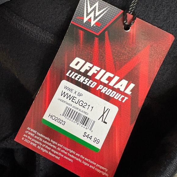 WWE x Shoe Palace The Undertaker Sweatpants Streetwear Thick Material Joggers - Picture 7 of 8